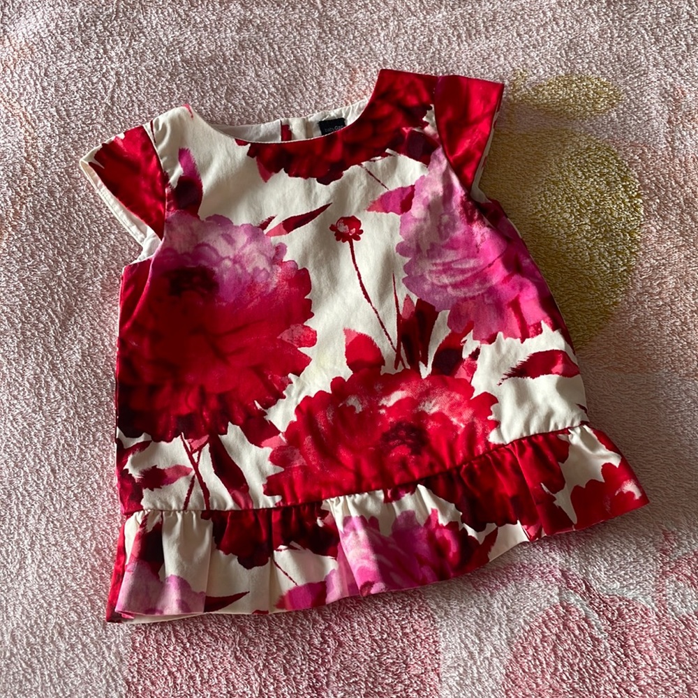 Floral blouse for toddler